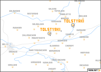 map of Tolstyaki