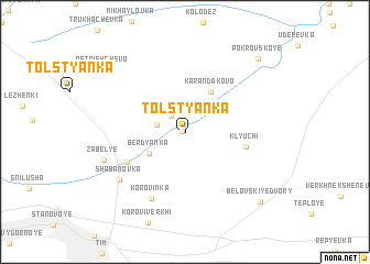 map of Tolstyanka