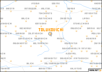 map of Tolukovichi