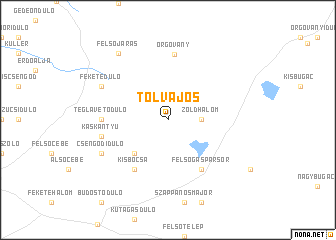 map of Tolvajos