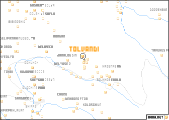 map of Tolvandī