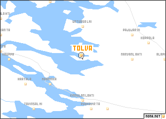 map of Tölvä