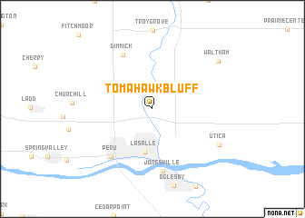 map of Tomahawk Bluff