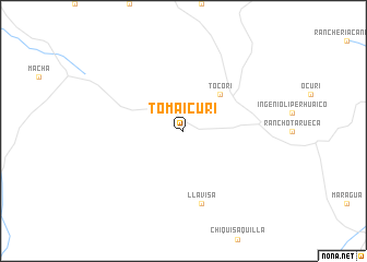 map of Tomaicuri