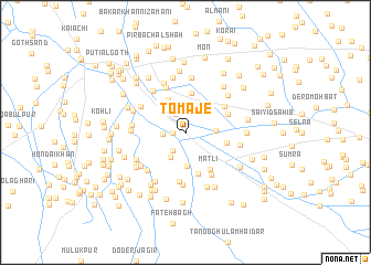 map of Tomāje