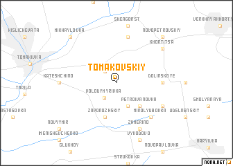 map of Tomakovskiy