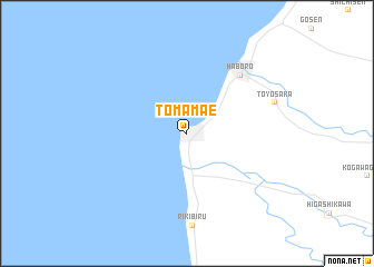 map of Tomamae