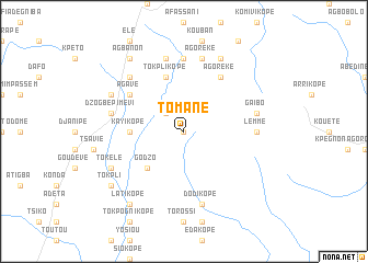 map of Tomané