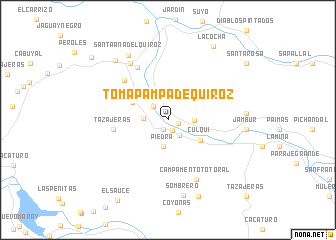 map of Toma Pampa de Quiroz