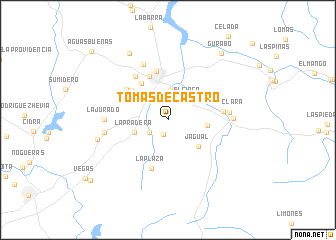 map of Tomas de Castro
