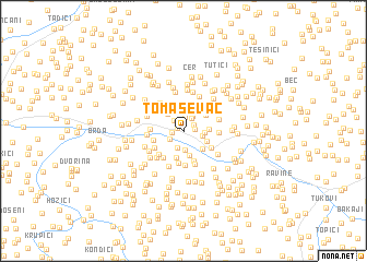 map of Tomaševac