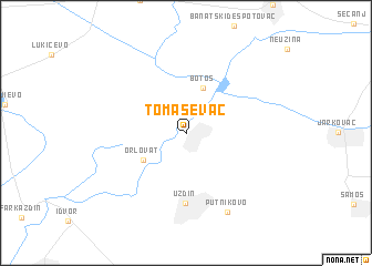 map of Tomaševac
