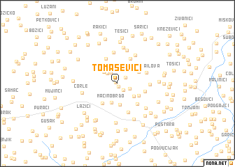 map of Tomaševići