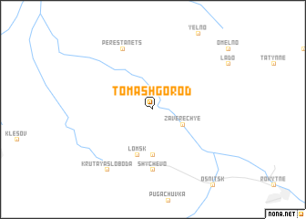 map of Tomashgorod