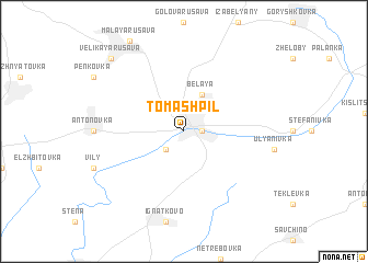 map of Tomashpil\