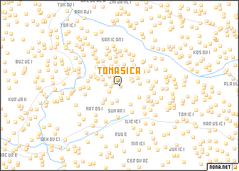map of Tomašica