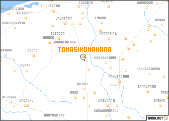 map of Tomásikomahana