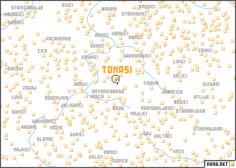 map of Tomaši