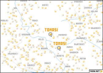 map of Tomaši