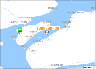 map of Tomasjorda