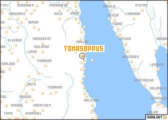 map of Tomas Oppus