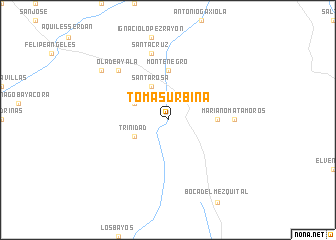 map of Tomás Urbina