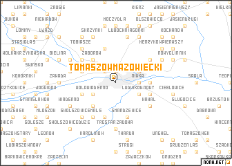 map of Tomaszów Mazowiecki