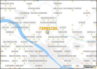 map of Tomaszów