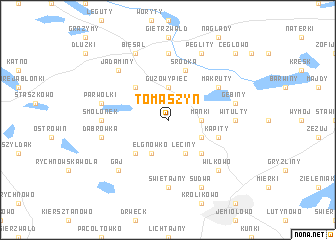 map of Tomaszyn