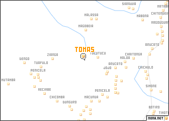 map of Tomás