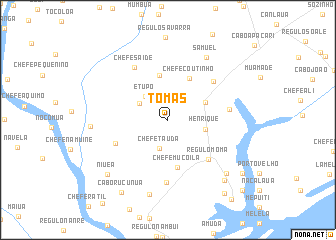 map of Tomás