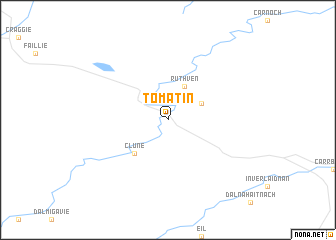 map of Tomatin