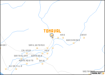 map of Tomaval