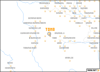 map of Toma