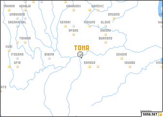 map of Toma