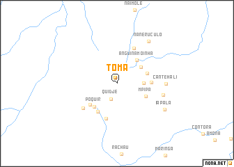 map of Toma