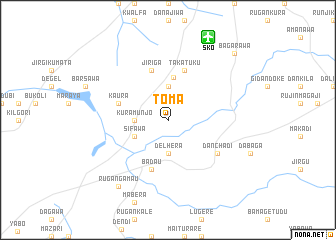 map of Toma