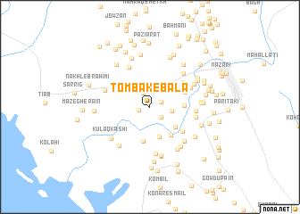 map of Tombak-e Bālā