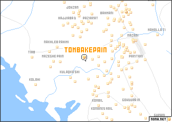 map of Tombak-e Pāʼīn