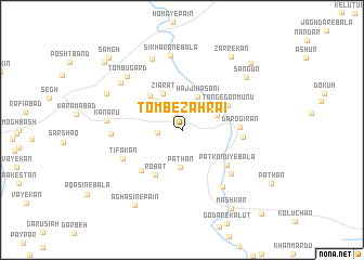 map of Tomb-e Zahrā\