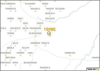 map of Tombé