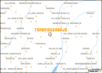 map of Tombrio de Abajo