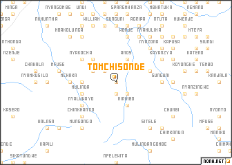 map of Tom Chisonde