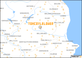 map of Tomcoyle Lower