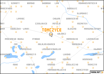 map of Tomczyce