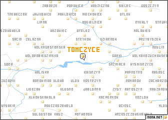 map of Tomczyce