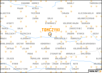 map of Tomczyki