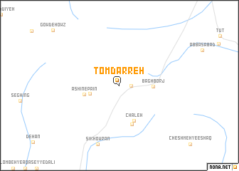 map of Tom Darreh
