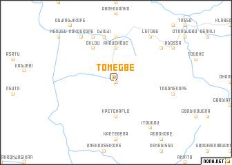 map of Tomegbé