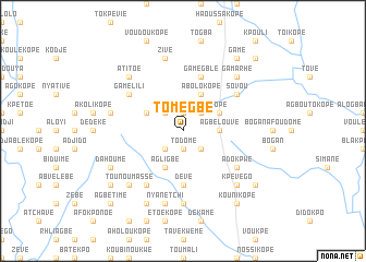 map of Tomégbé